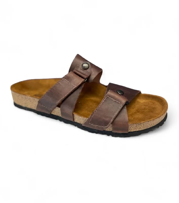 Men's Everwood Sandal In Crazy Horse Leather