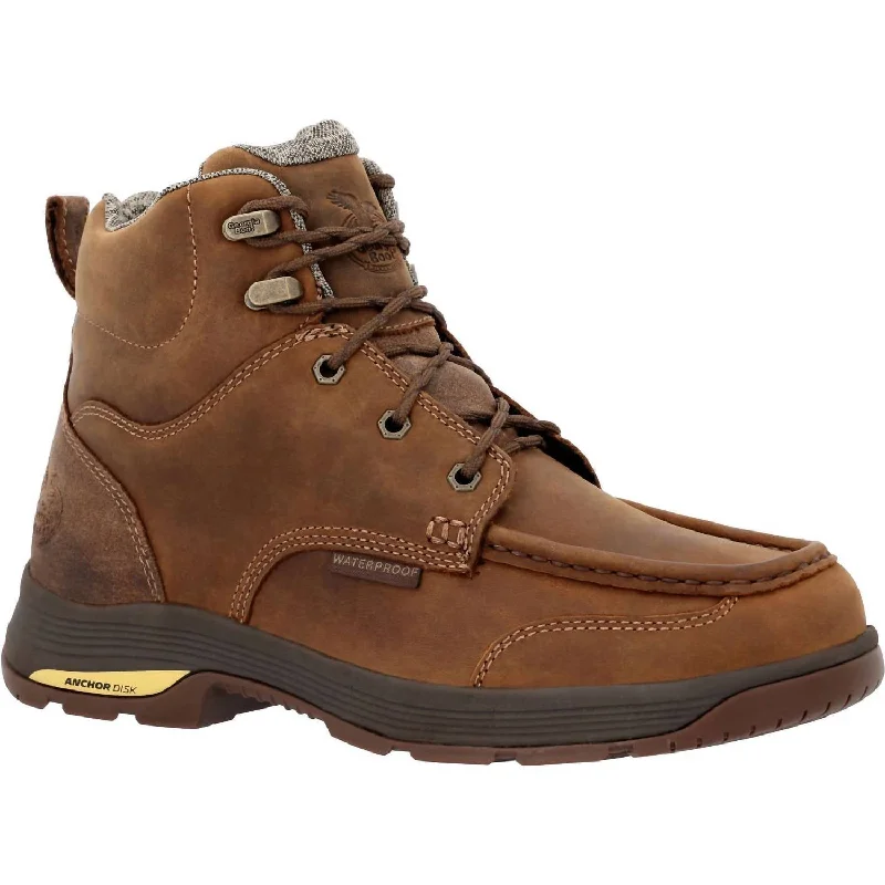 Men's Athens Superlyte 6" Waterproof Work Boot - Medium Width In Brown