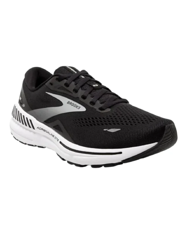 Men's Adrenaline Gts 23 Shoes In Black/white/silver