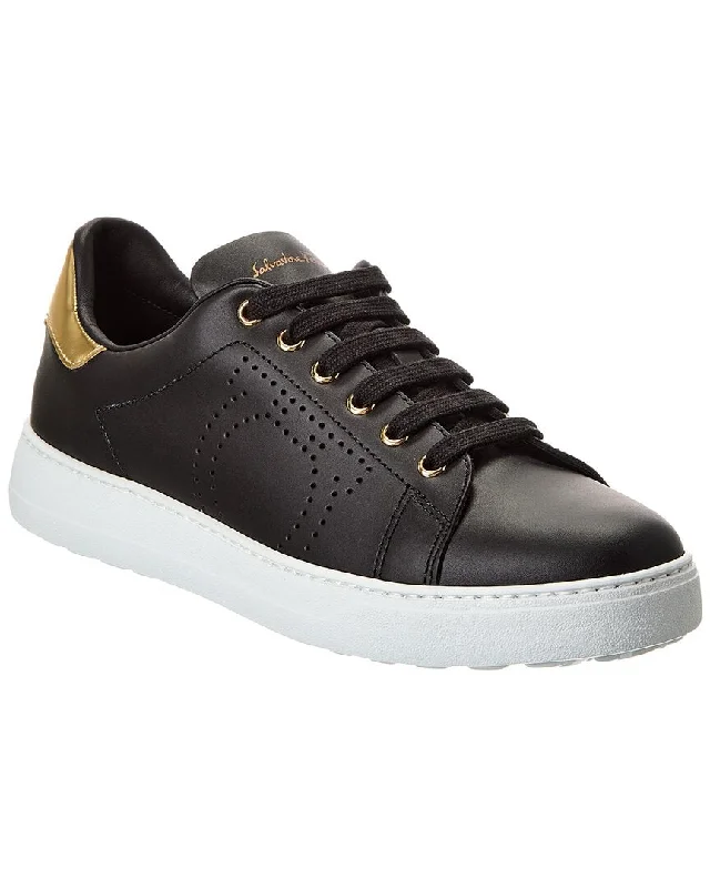 Ferragamo Pierre Leather Sneaker