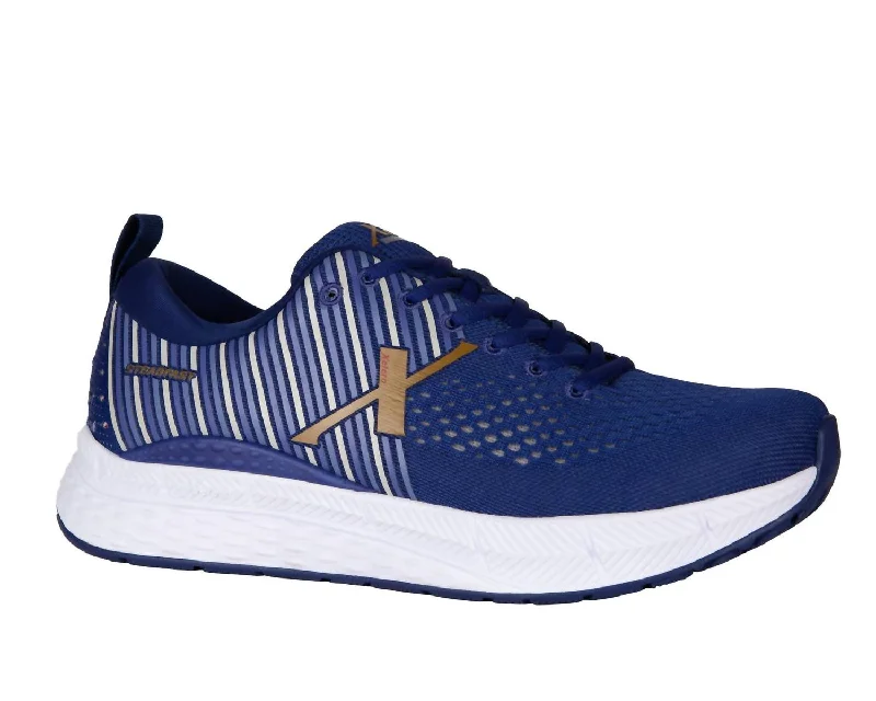 Men’S Steadfast Wide Sneakers In Navy/bronze