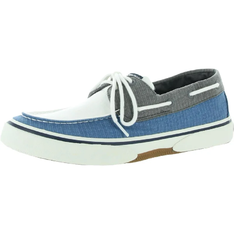 Halyard Mens Colorblock Canvas Boat Shoes