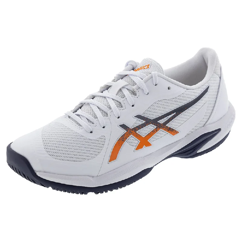 Men`s Solution Swift FF 2 Tennis Shoes White and Nova Orange