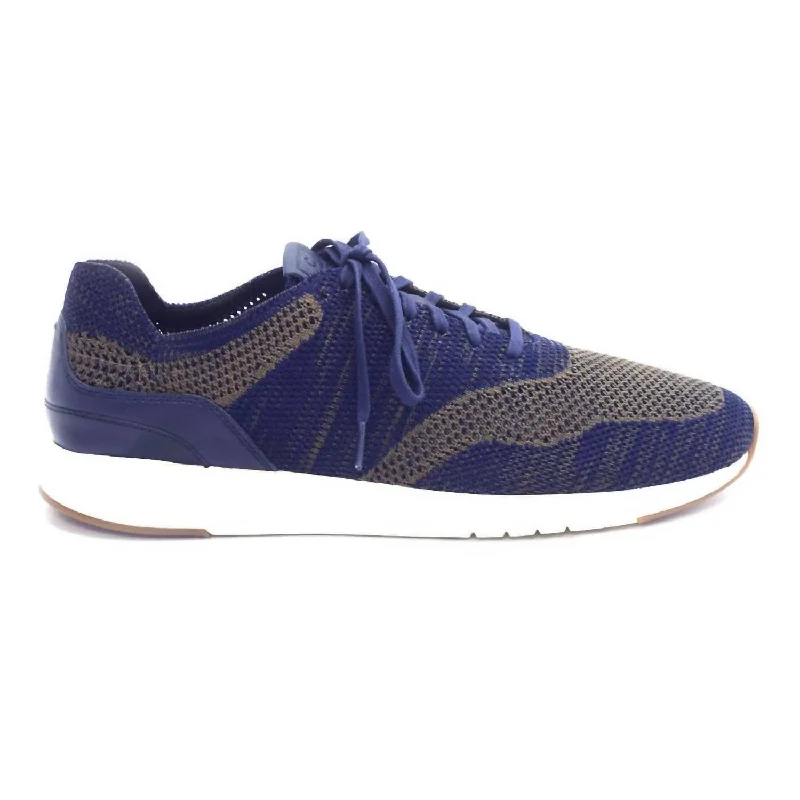 Men's Grandpro Runner Shoes In Navy Peony/morel