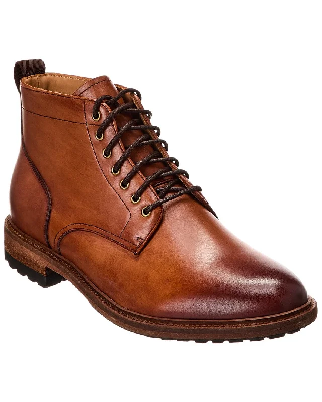 Warfield & Grand Plain Toe Leather Boot