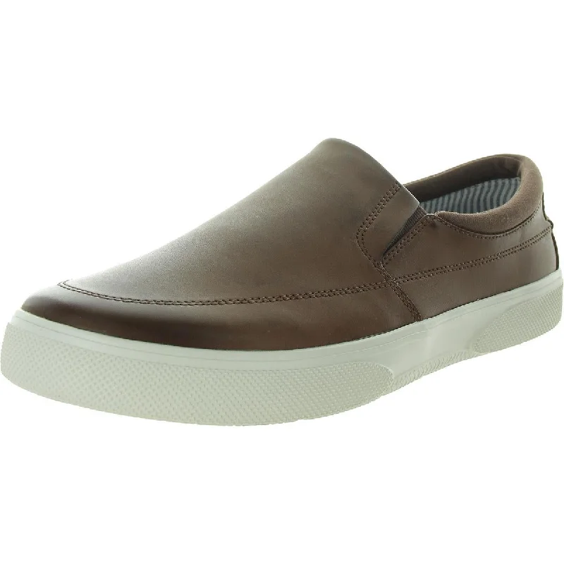 Halyard Plush  Mens Laceless Faux Leather Slip-on Shoes