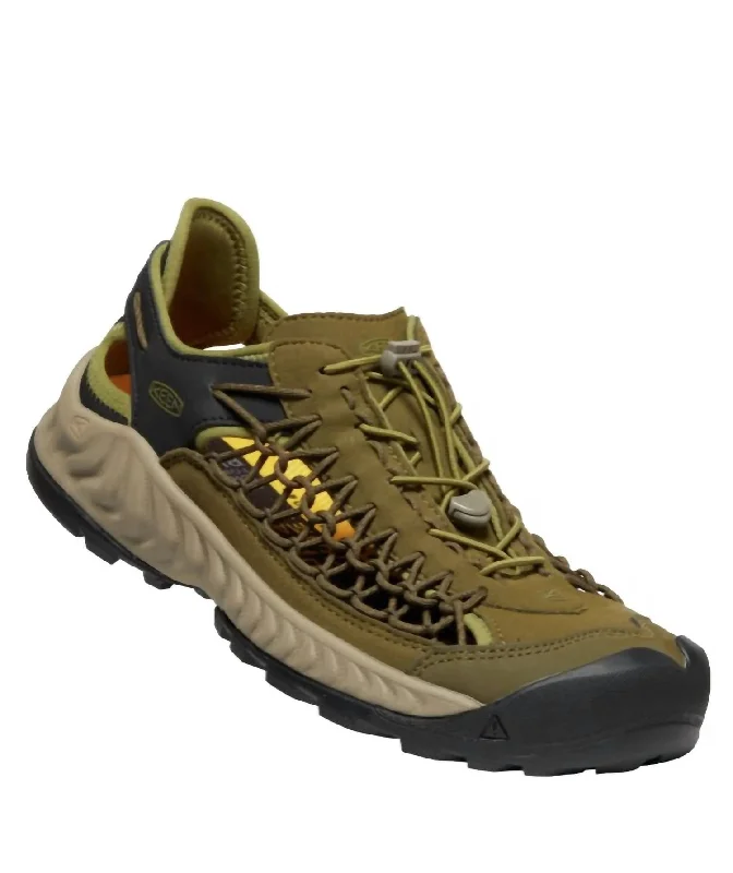 Men's Nxis Uneek Waterproof Shoe In Dark Olive/olive Drab