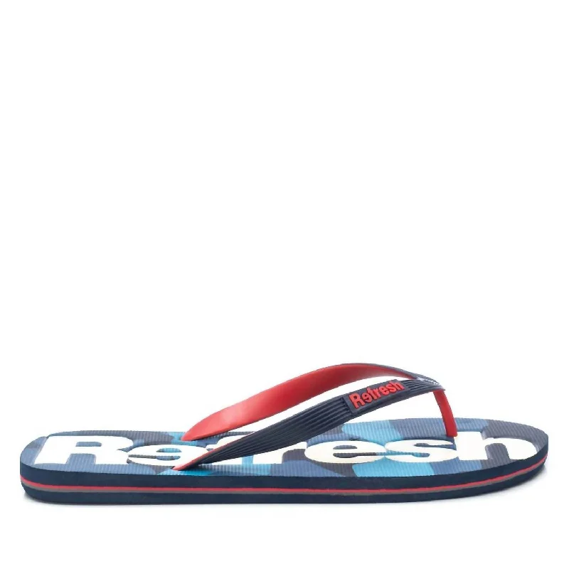 Men's Flip Flops In Navy