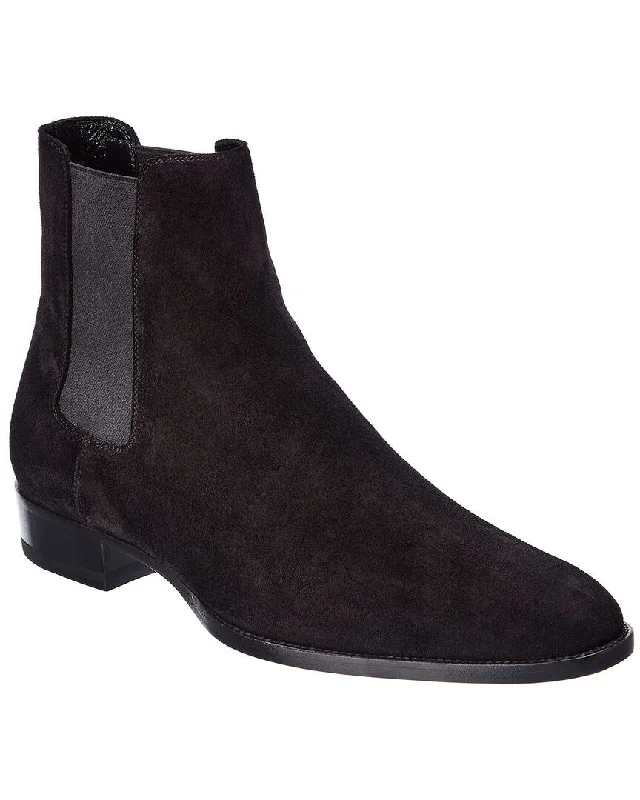 Saint Laurent Wyatt 30 Suede Boot