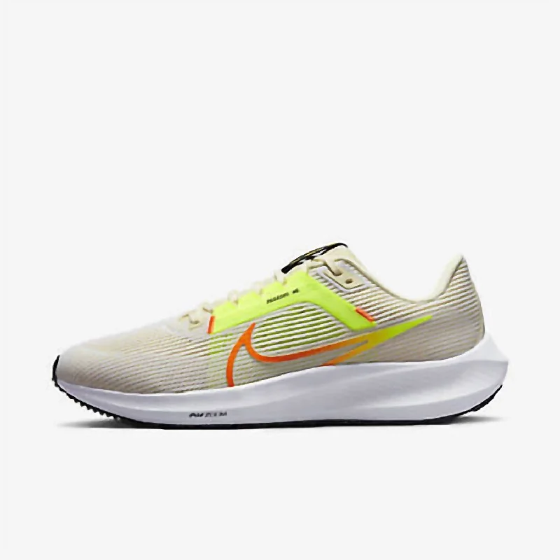 Men's Pegasus 40 In White/multi-Color/coconut Milk