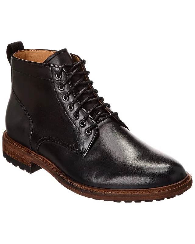 Warfield & Grand Plain Toe Leather Boot