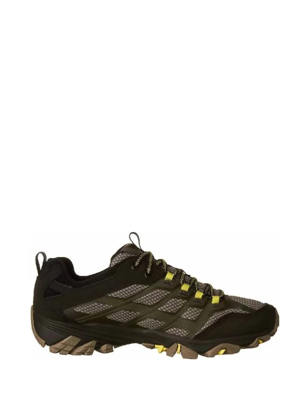 Men's Moab Fst Trail Hiking Shoe In Olive Black