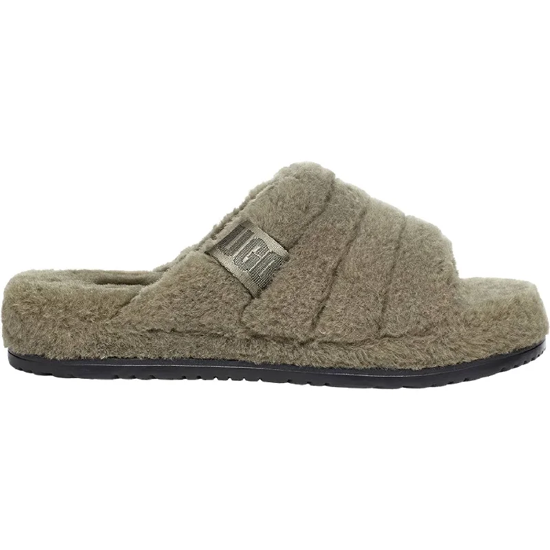 Men's Fluff You Slipper In Burnt Olive