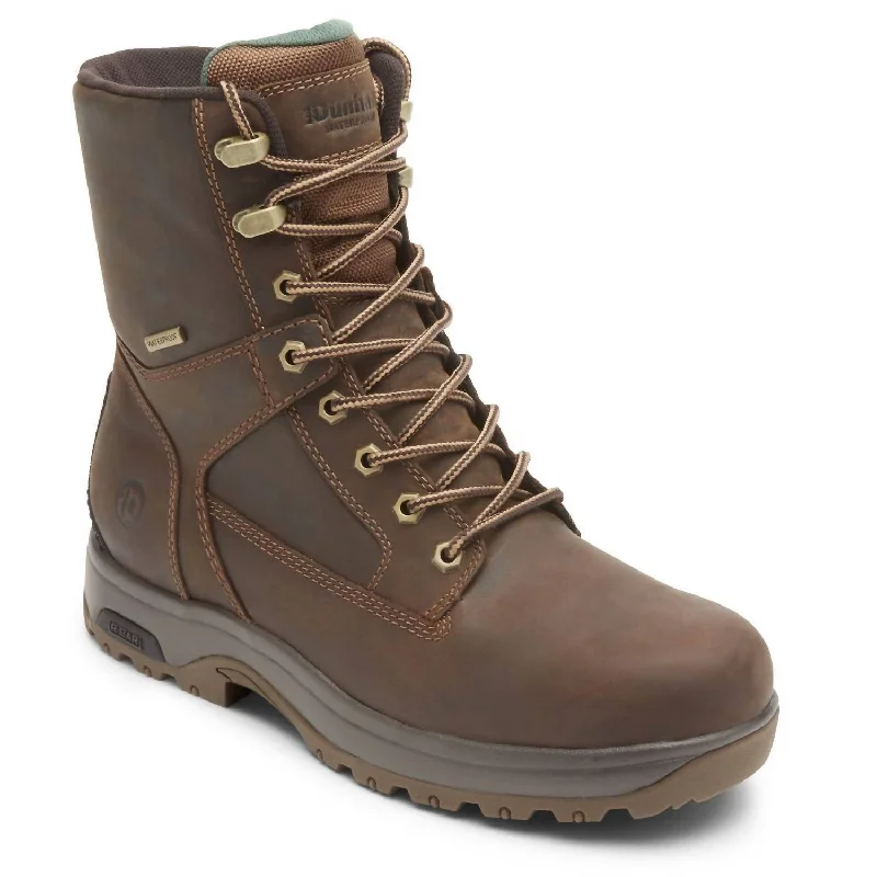 Men's 8000Works 8" 400G Insulated Boot - Medium Width In Brown