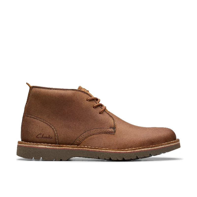 Clarks Eastridge Mid in Brown Leather