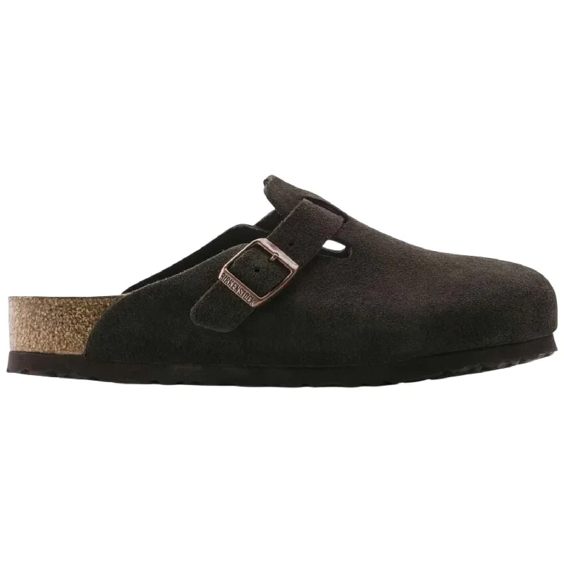 Men's Boston Soft Footbed Sandal In Mocha Suede