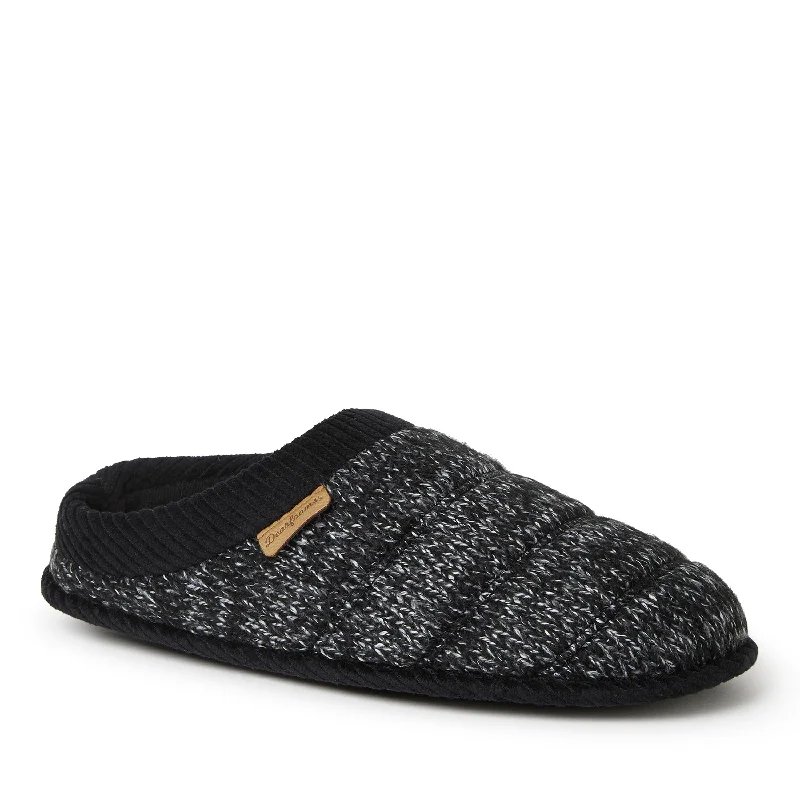 Dearfoams Mens Asher Marled Knit Clog