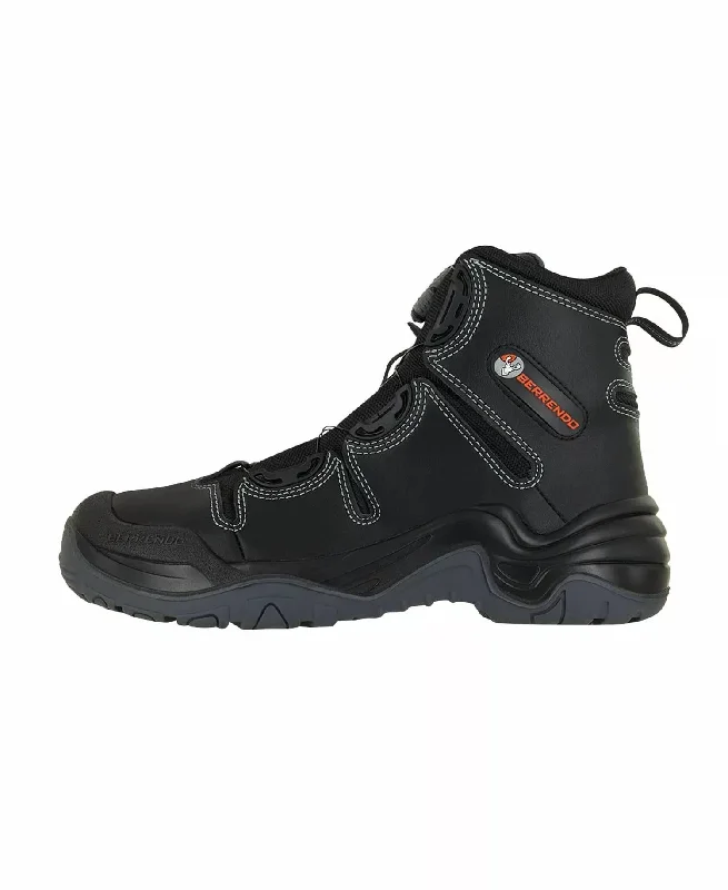 Steel Toe Work Boots 6” In Black