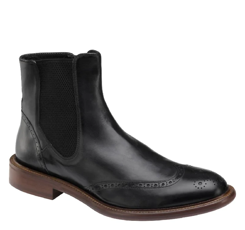 Bryson In Black Dip-Dyed Italian Calfskin