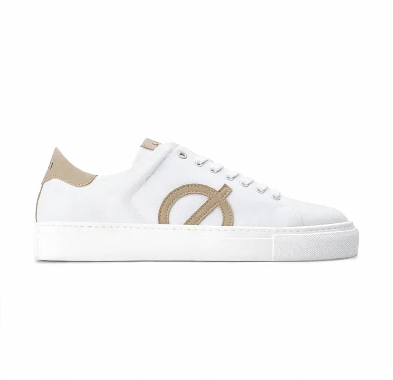 Men's Nine Sneakers In White/stone