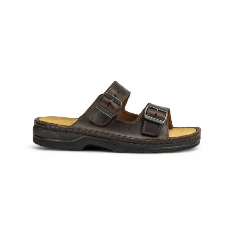 Men's Mikael Sandal In Crazy Horse Leather