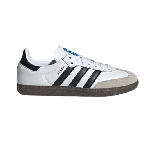 Adidas Kid's Samba OG Shoes - Cloud White / Core Black / Gum