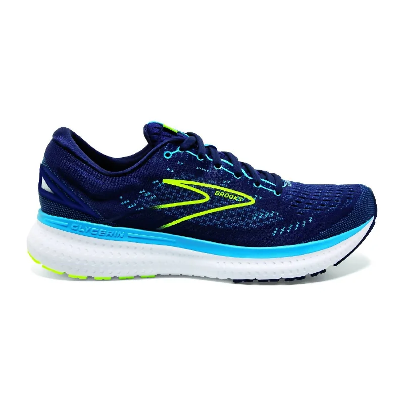 Men's Glycerin 19 Running Shoes In Navy/blue/nightlife