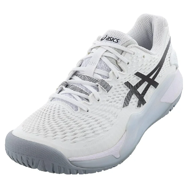 Men's GEL-Resolution 9 Tennis Shoes White and Black