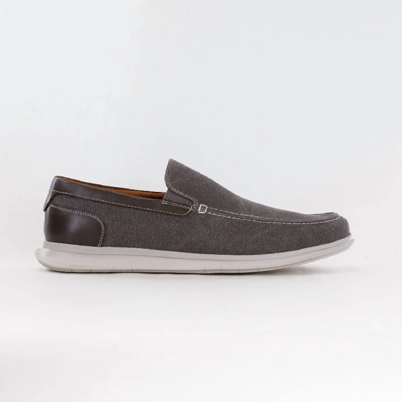 Men's Montigo Canvas Moc Toe Slip On Shoes In Gray