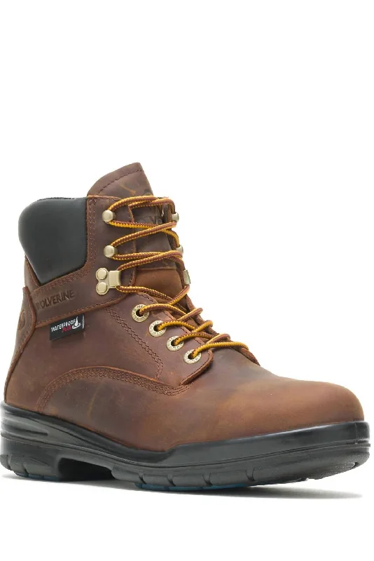 Men's Durashocks Sr Safety Boots - Medium In Dark Brown