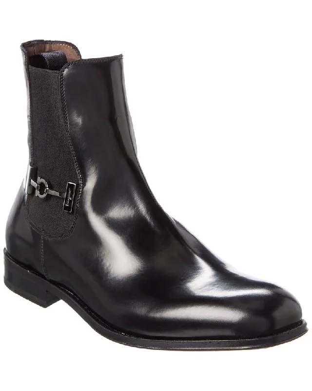 Ferragamo Isidoro Leather Boot