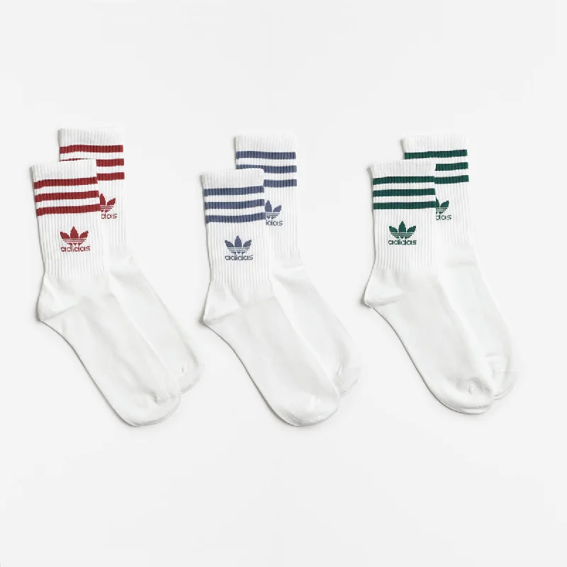 Adidas Originals Mid Cut Crew Socks 3 Pairs