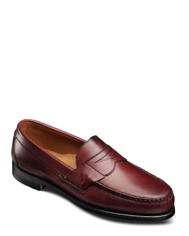 Men's Cavanaugh Penny Loafer In Oxblood