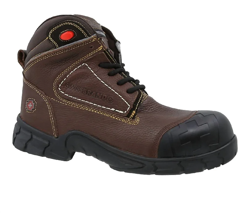 Men's Gladiator Work Boots In Brown