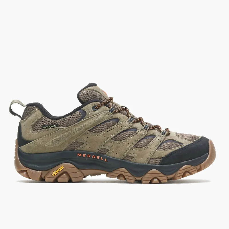 Men's Moab 3 Waterproof Shoes In Olive/gum