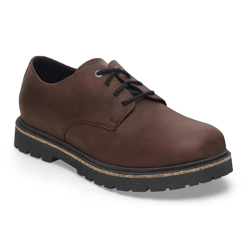 Men's Highwood Lace Low Derby Shoes In Habana