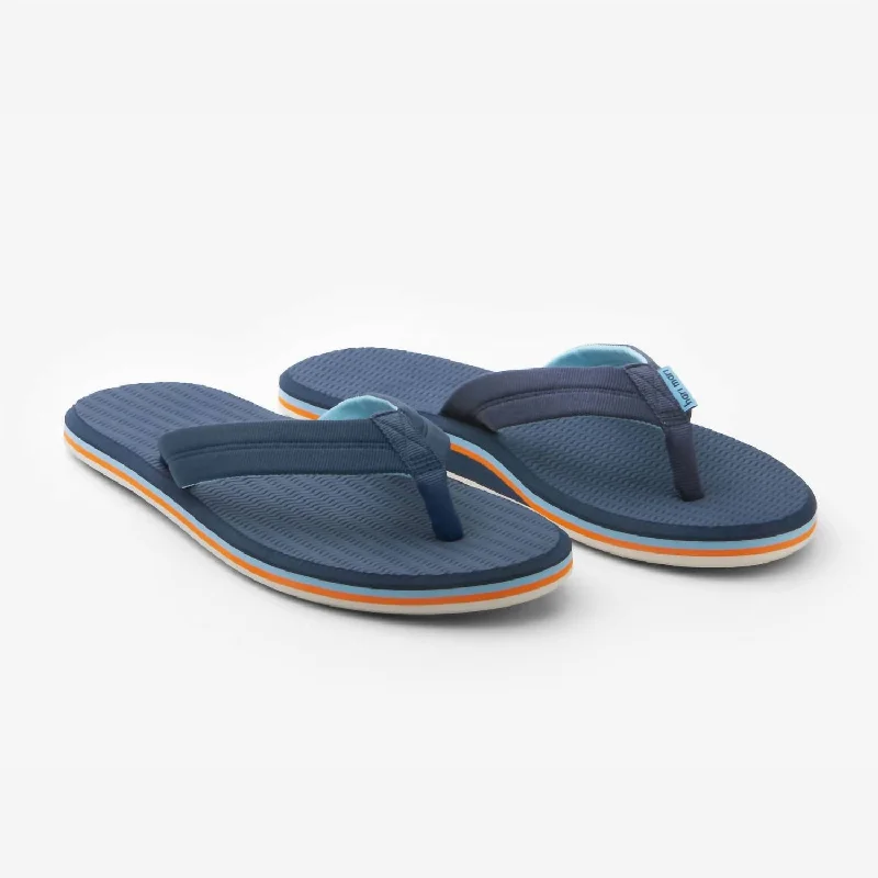 Men's Dunes Flip Flops In Navy