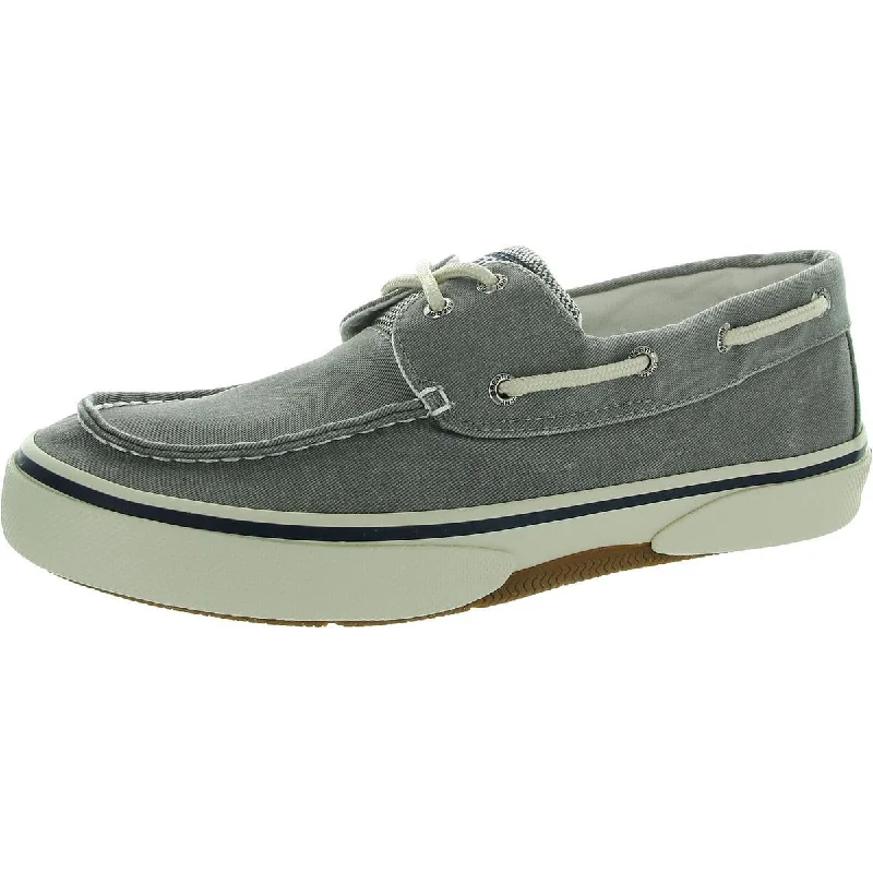 Halyard SW Mens Memory Foam Canvas Boat Shoes