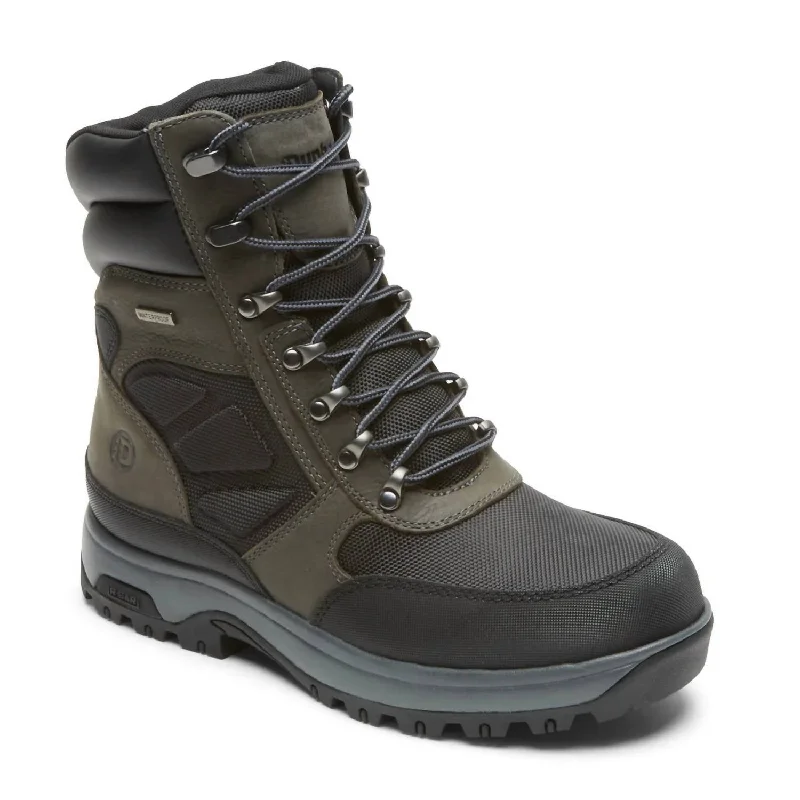 Men's 8000Works 8" Ubal Side-Zip 400G Insulated Boot - 4E/extra Wide Width In Black Multi