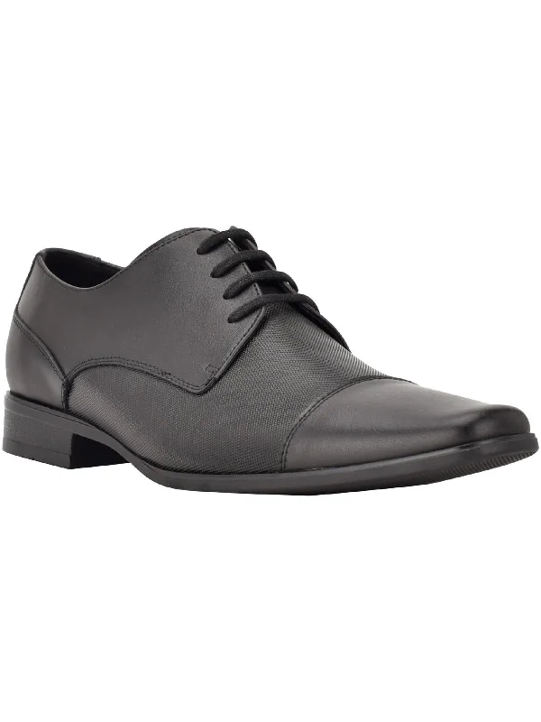 Bram Mens Leather Cap Toe Oxfords