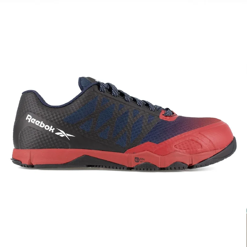 Men's Speed Tr Work Athletic Shoe - Medium Width In Red, Navy, And Black