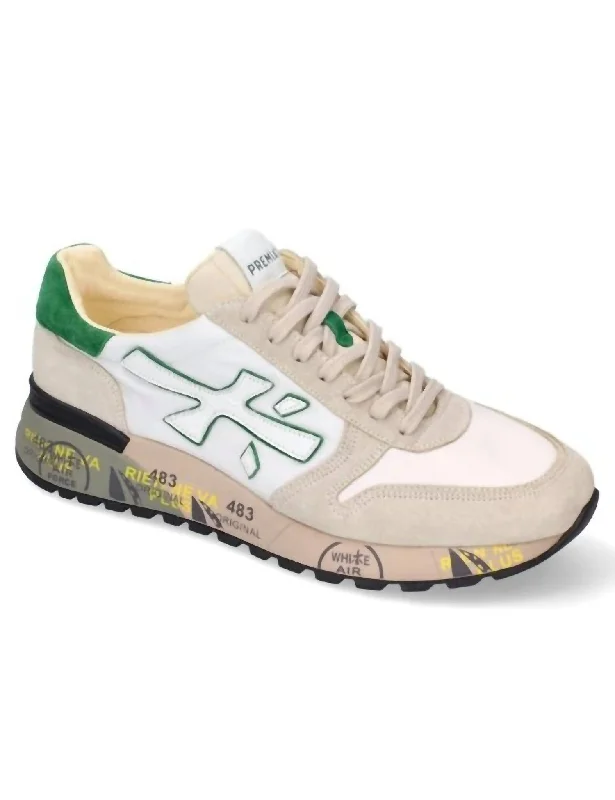 Men's Mick Sneakers In Beige/green