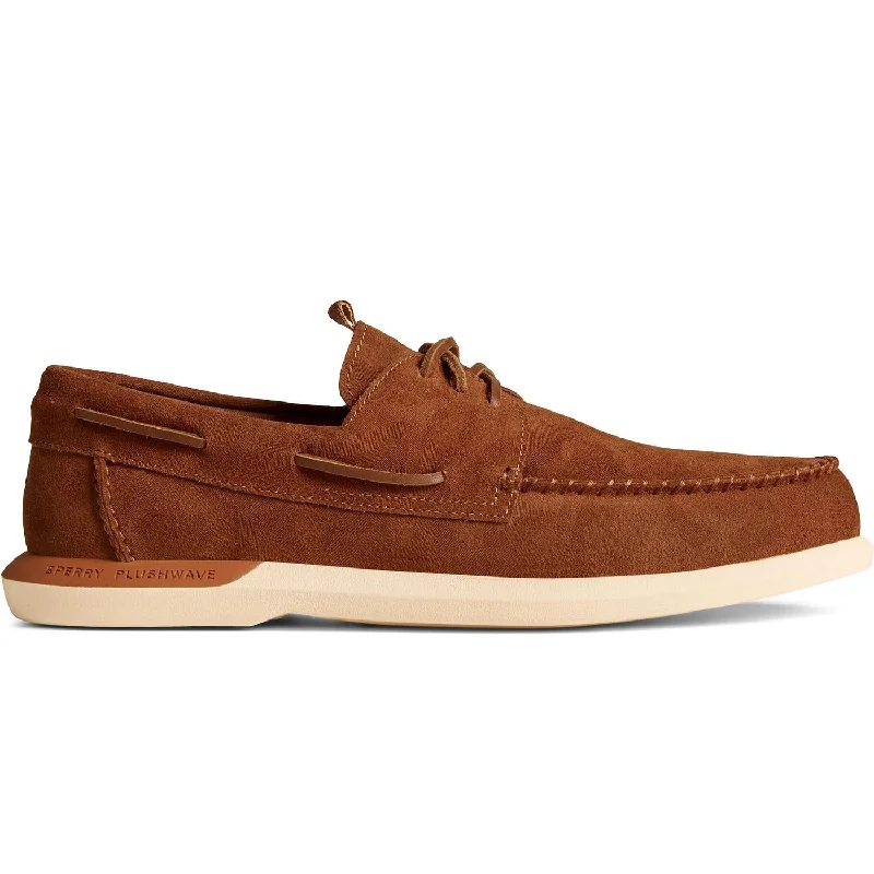 Men's A/o Plushwave 2.0 Boat Shoes In Camo Brown/brown