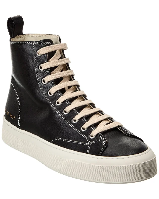 Common Projects Tournament Leather High-Top Sneaker