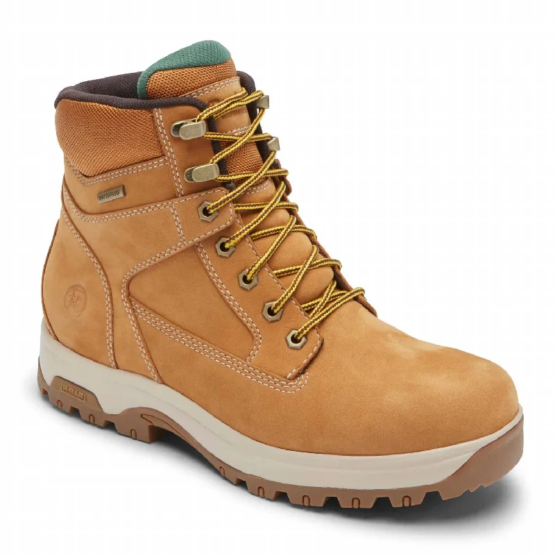 Men's 8000Works Waterproof 6" Plain Toe Boot - Medium Width In Wheat