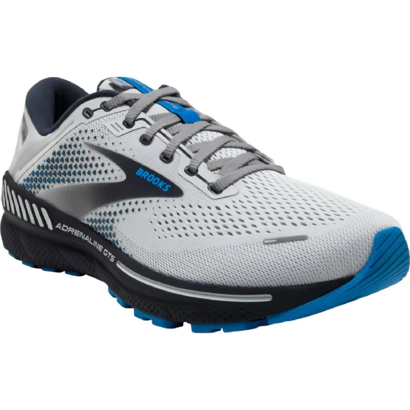 Men's Adrenaline Gts 22 Shoes In Oyster/india Ink/blue