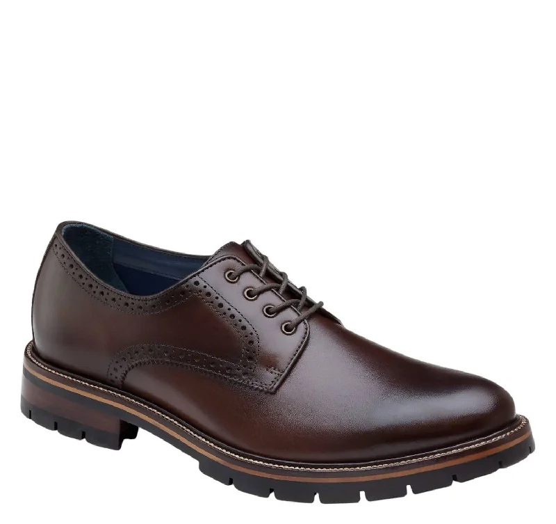 Men’S Cody Plain Toe Dress Shoes In Mahogany