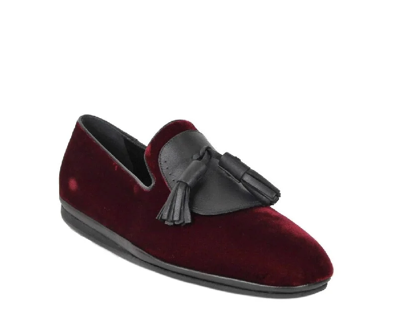 Salvatore Ferragamo Men's Velvet Tassel Loafer