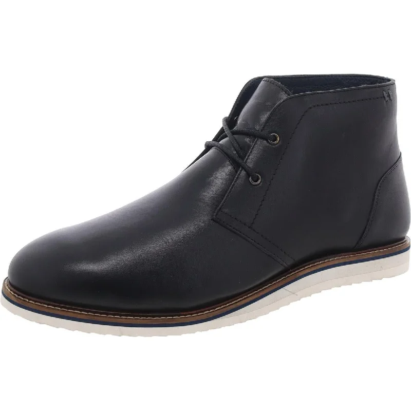 Mens Comfort Insole Leather Chukka Boots