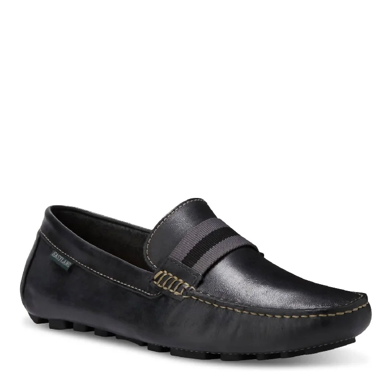 Men's Whitman Banded Driving Moc Loafers In Black Lth 01